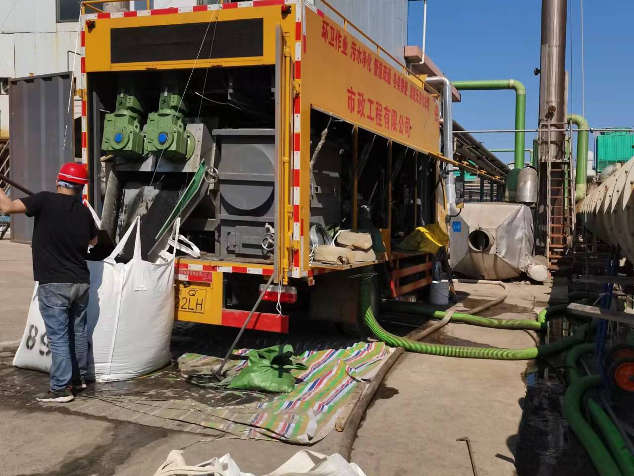 呼和浩特淤泥压干处理